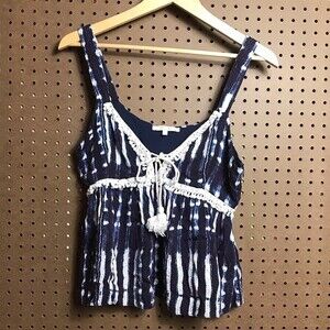 90s MISS ME Tassel Tie Tank Top